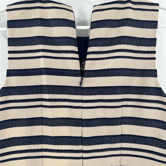 J. Crew striped dress sleeveless fit flare size 2 - Picture 5 of 12